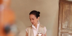 三木妈妈用天然面料穿搭出高级感